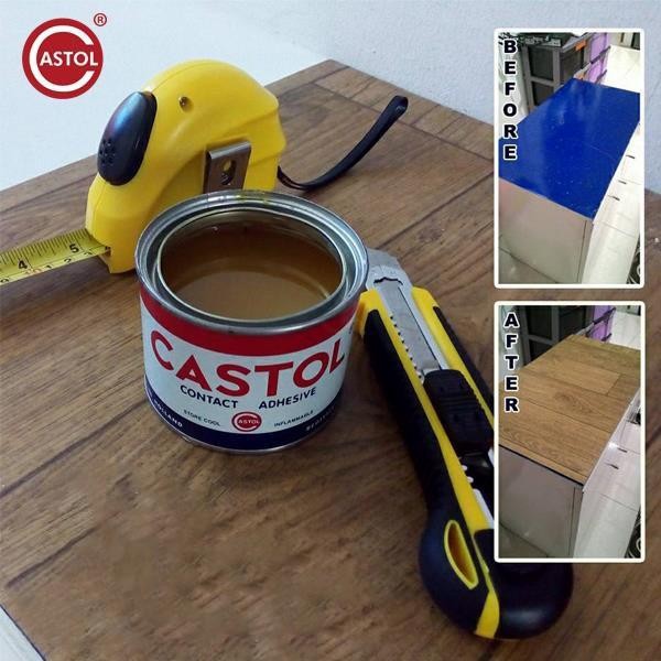 

LEM CASTOL CONTACT ADHESIVE KALENG 1/2 LITER LEMARI KAYU SERBAGUNA
