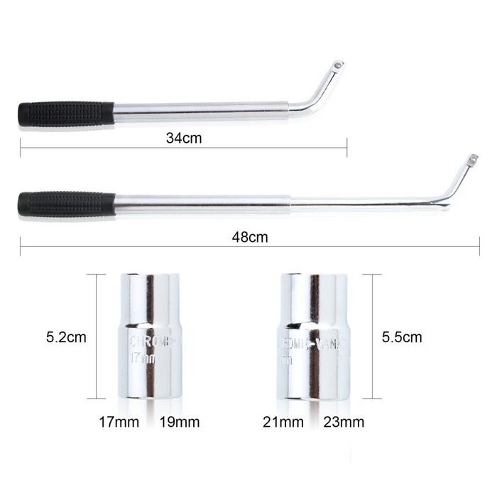 KUNCI SOK RODA MOBIL KUNCI L RODA TARIK 17 19 21 23 TELESCOPIC PANJANG