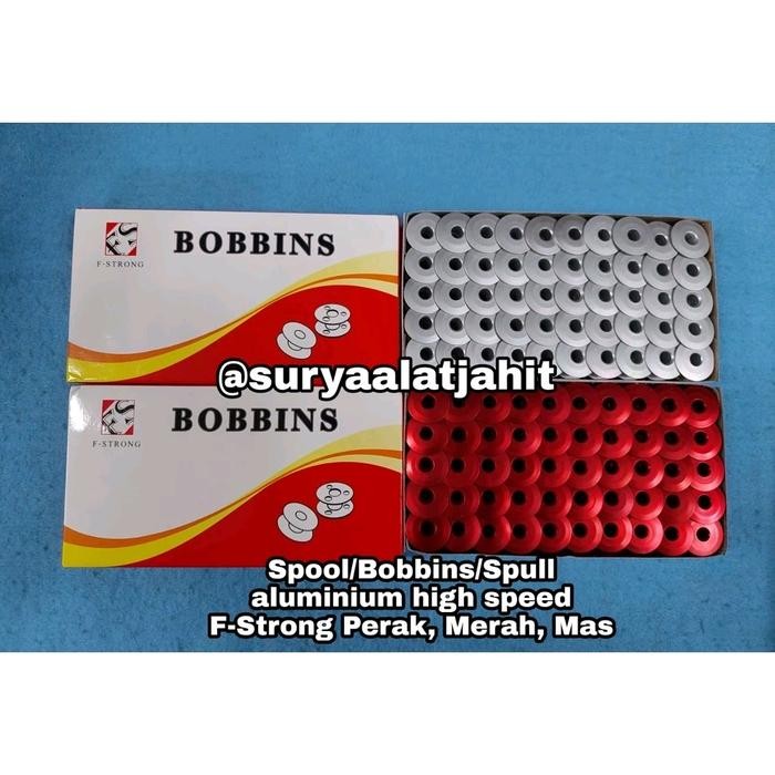 SPOOL ALUMINIUM HS F-STRONG PERAK/MAS/WRN @100PCS =RP.115.000/KTK