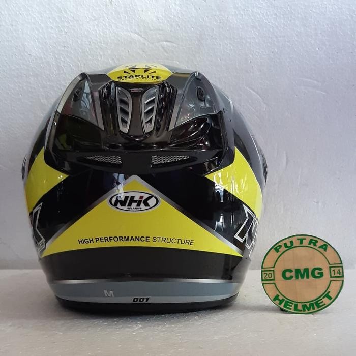 Helm Nhk R6 Uriken Black Yellow