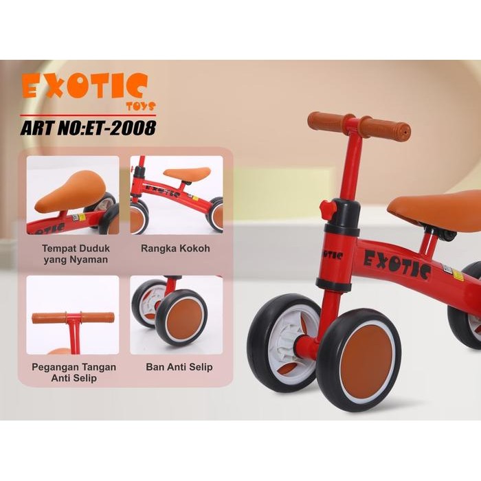 BARANG TERLARIS  Sepeda Roda Tiga Pasific Balance Bike Aviator ET-709 ET 709 / AT7905 AT 7905