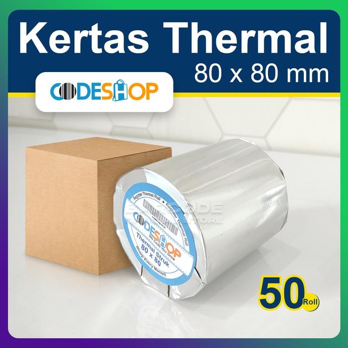 

1 Dus - Kertas Thermal eshop 80 x 80 mm Roll Kasir Thermal 80mm