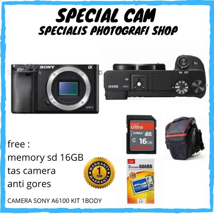 CAMERA SONY A 6100 BODY ONLY / SONY A6100 BODY Shopeseler