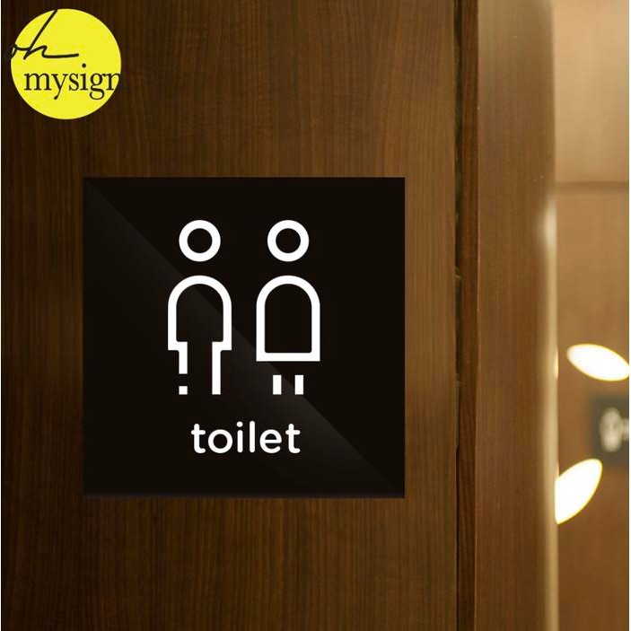 

SIGN AKRILIK TOILET PRINTED PAPAN PENANDA STIKER AKRILIK