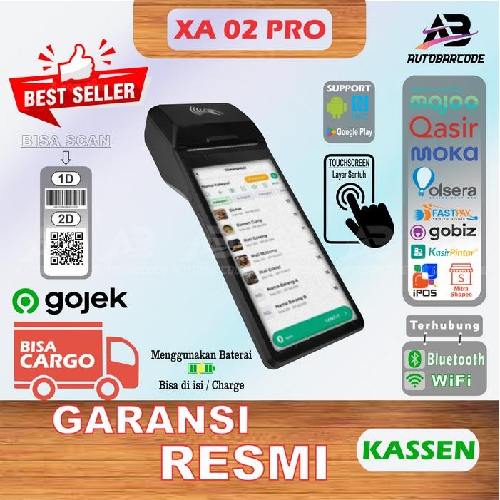 

POS PAYMENT KASSEN XA02 POS ANDROID ALL IN ONE 3G/4G XA-02