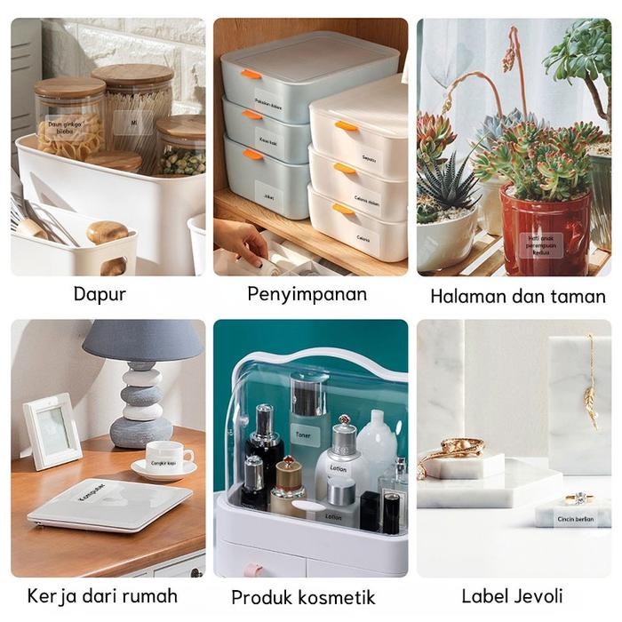 

NIIMBOT B1 / B21 / B21Pro / B31 Kertas Cetak Label Stiker Nama Transparan Stiker Nama Kartun Tahan