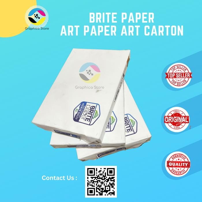 

Kertas ART PAPER ART CARTON A3+ Kertas Potongan Pabrik BRITE PAPER