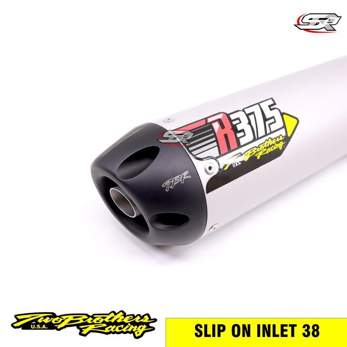 KNALPOT TBR TWO BROTHERS R375 UNIVERSAL INLET 38