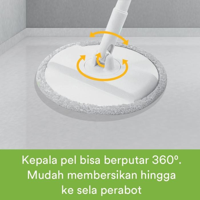 Pilihan- 3M Scotch Brite Refill Pel Microfiber Single Spin Mop T6-Spinmop-Refil