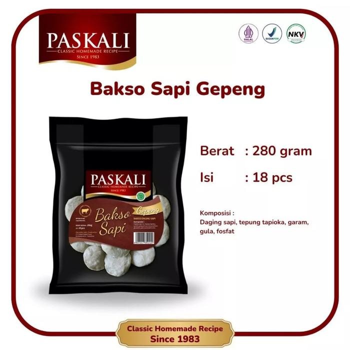

Pilihan- Bakso Sapi Gepeng Paskali 280 Gram Isi 18 Pcs