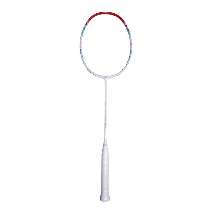Hundred Badminton Racket Flutter 7 ATTK White/Red HBRX-2U018-1