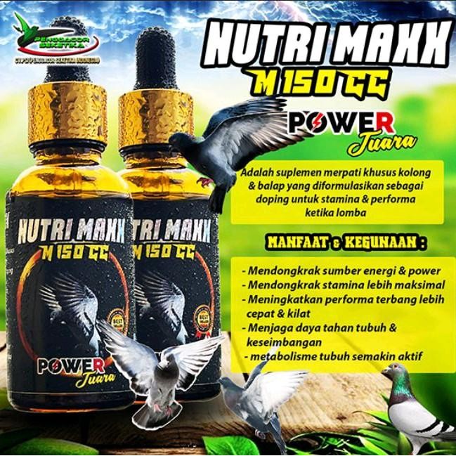 Suplemen merpati Nutrimax M 150 Cc Merpati Kolong balap juara