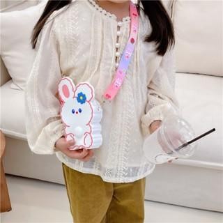 

Tas Selempang Boneka Kelinci Bergerigi / Sling Bag Anak Jelly Rubber Karakter Kelinci bergerigi Anak