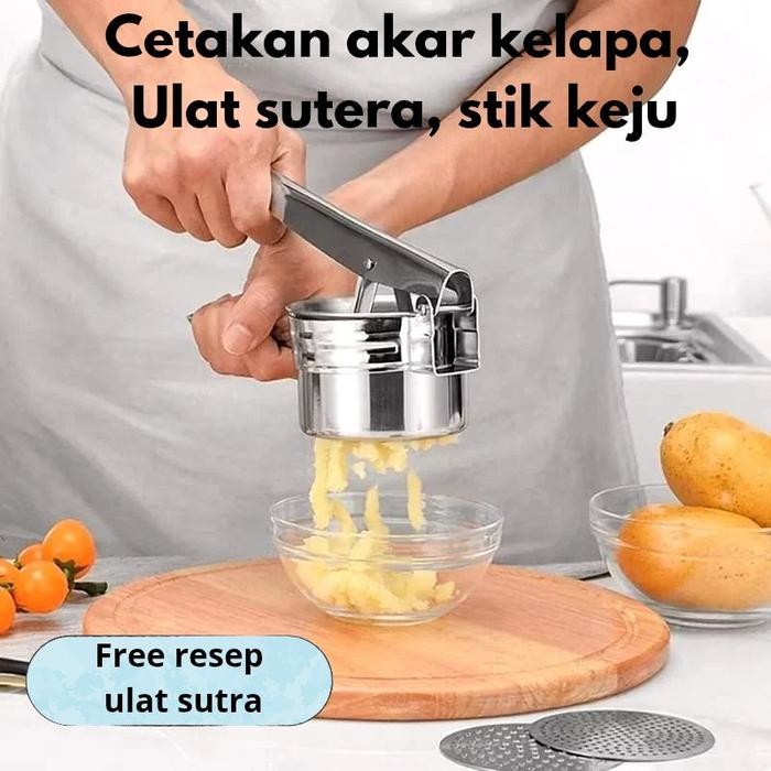 Cetakan Ulat Sutera Akar Kelapa Stik Keju Stainless Steel - Kitchenware