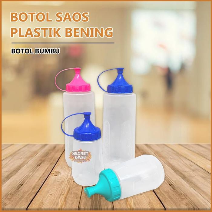 BOTOL KECAP - Botol Saos Plastik / Botol Saus Estetik / Tempat Sambal
