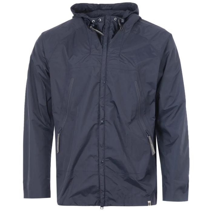 Pretty Green Seam Sealed Zip Through Jacket Navy Original