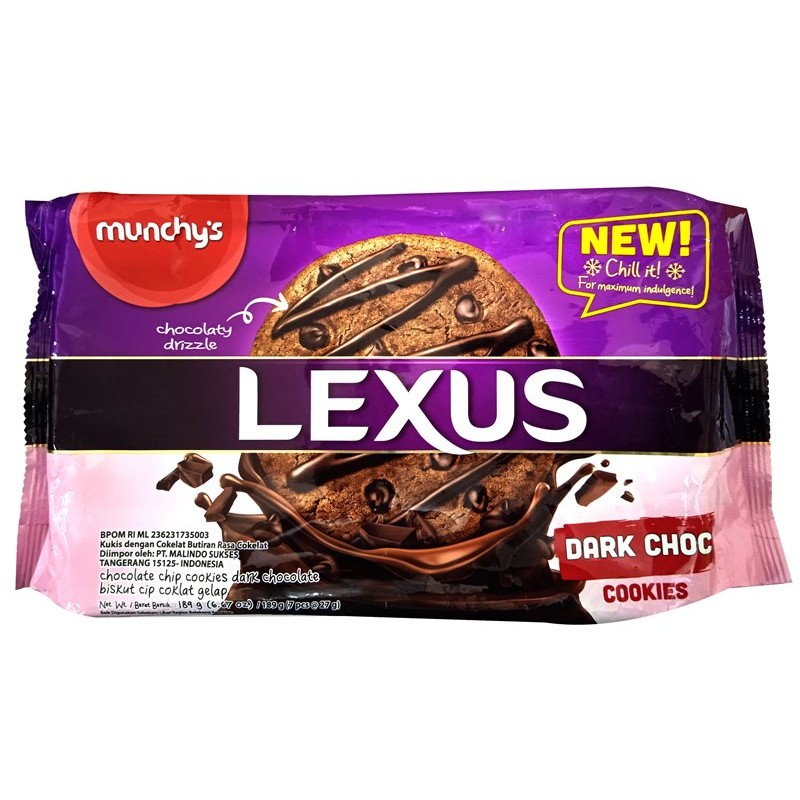 

S55557 MUNCHY`S LEXUS DARK CHOCO BISKUIT 189GR MAJU BERSAMA (20250910)