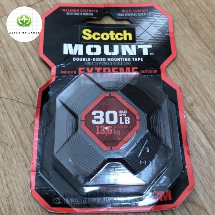 

Perekat Kuat Scotch 3M Double tape Hitam Extremely strong 13.6 kg