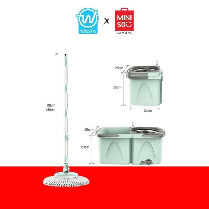 SIAPKIRIM Samono Cleaning Tools Cleaning Mop (SCM015) - Green/Alat Pembersih Samono Cleaning Mop