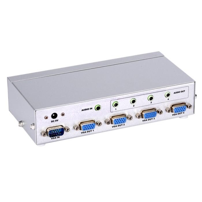 Hemat Vga Splitter 4 Port (1 Pc - 4 Monitor) Terlariss 
