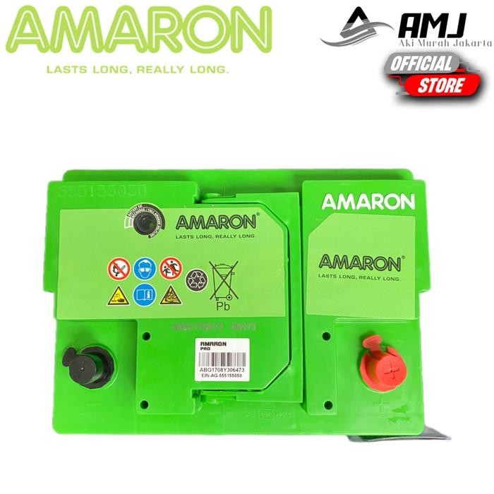 Amaron Hi Life Pro Aki Mobil Wuling Almaz Din 66 / 555-59 - 66Ah Aki Kering