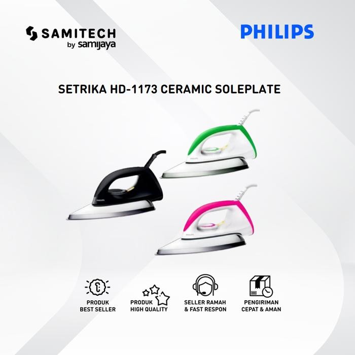 New SETRIKA PHILIPS HD-1173 HD1173 1173 ANTI LENGKET Kabel setrika philips