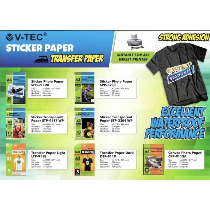 

Kertas Transfer Paper Sablon A4 150 Gsm