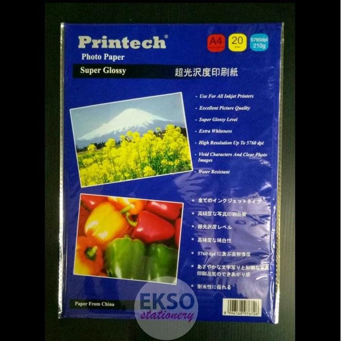 

PRINTECH PHOTO PAPER A4 F4 KERTAS FOTO