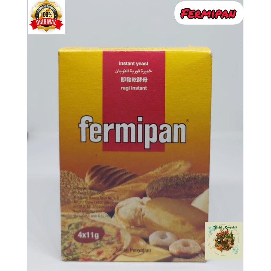 

Stok Baru Fermipan Ragi Instant 4 x 11gram