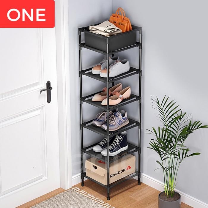 ORIGINAL Rak Sepatu Susun Lemari Sendal Hak Pantofel Portabel Minimalis Estetik READY STOCK