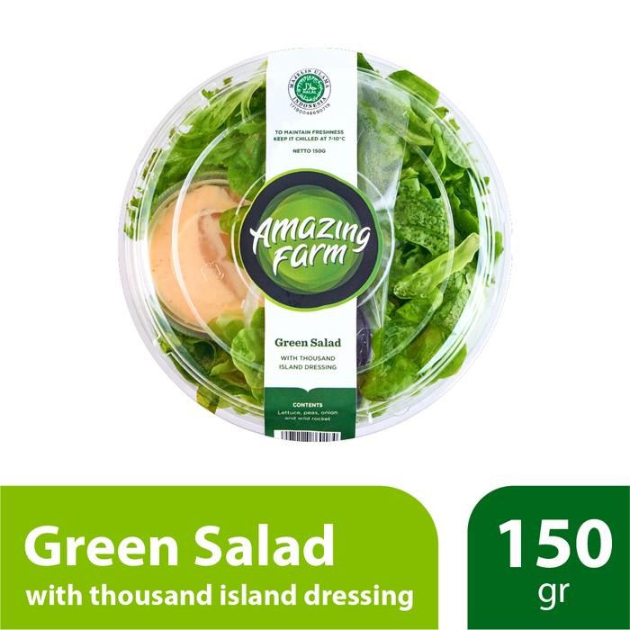 

ASLI Green Salad with Thousand Island Dressing 150 gram Amazing Farm READY STOCK
