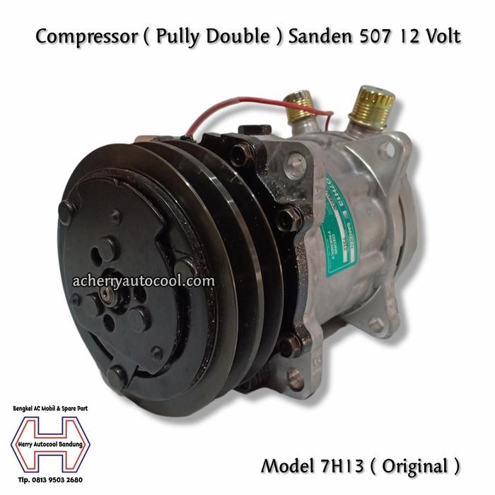 Compressor Ac Mobil 507 12 Volt Model 7H13 Original