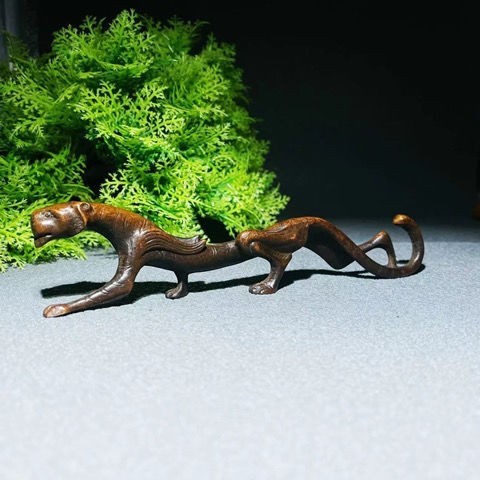 Walking Tiger Penholder Penholder Tiger Penholder Bronze Ornament Antique Bronze Paper Holder Callig