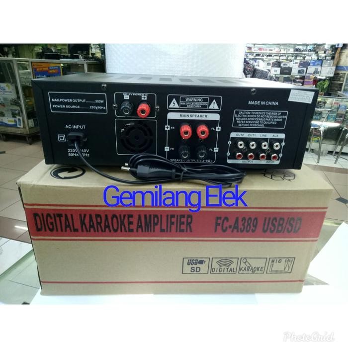 Amplifier Karaoke FIRSTCLASS FC-389 Bluetooth