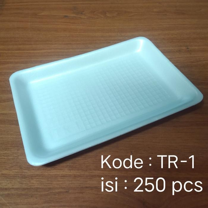 FOAM TRAY TR-1 STYROFOAM TRAY BUAH TR 1 / TR1 ISI 250 PCS