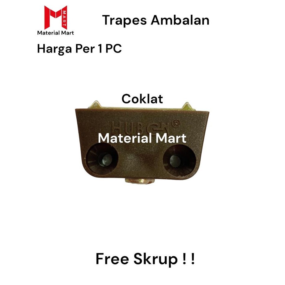Trapes Huben Putih Traves Ambalan Kayu Coklat Trapes Siku Huben