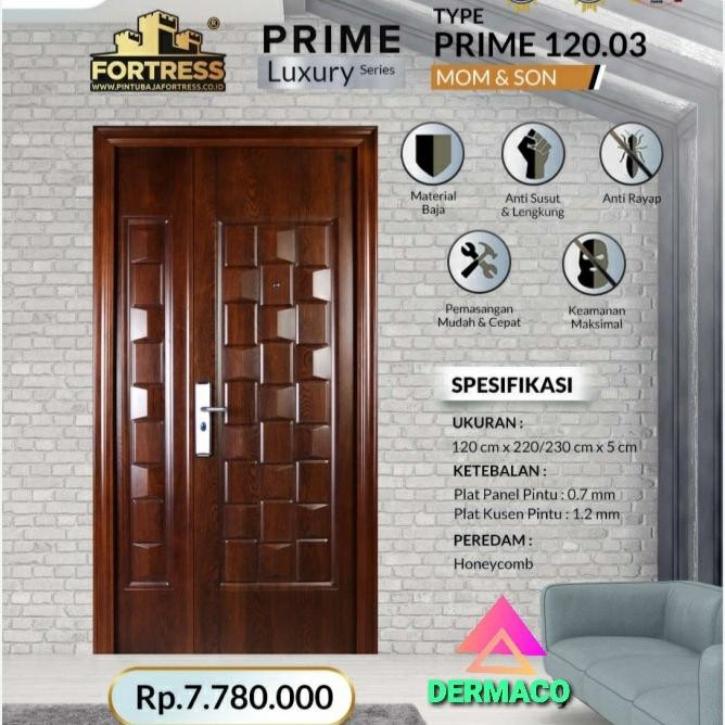 FORTRESS PRIME 120.03 MOTIF KAYU / PINTU UTAMA / PINTU BAJA FORTRESS