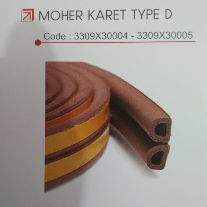 Mohair Moher Door Seal Karet Penutup Celah Pintu Jendela Tipe Model D