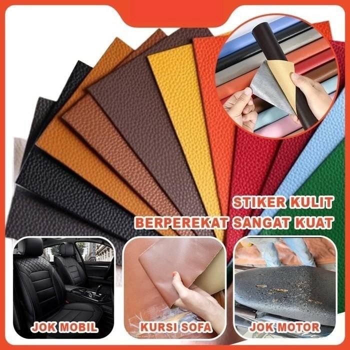 Stiker Sofa Sobek Berperekat//Kulit Sofa Meteran Kulit Sintetis Metera