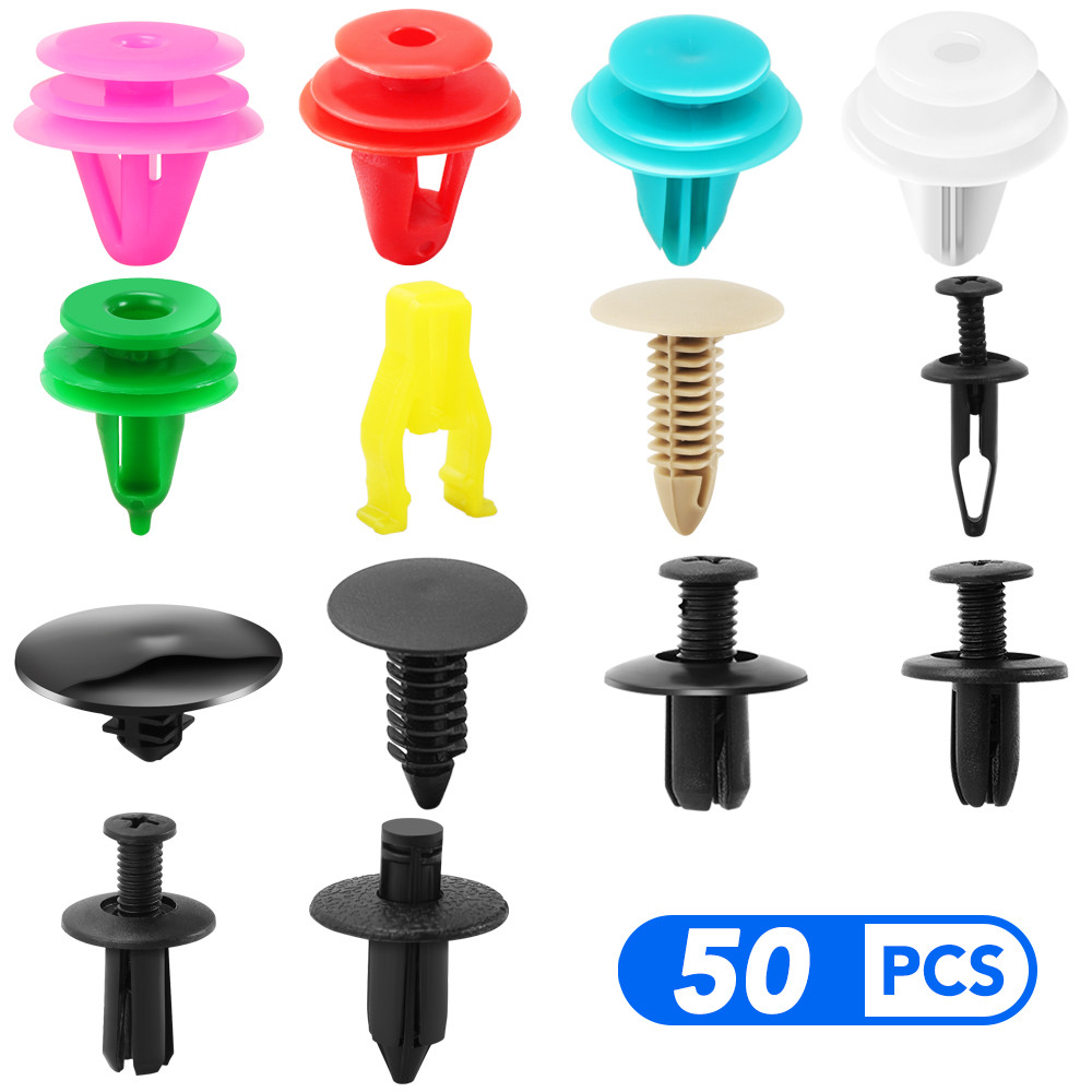 IMPORT 50PCS Mixing Car Fender Plastic Clips Bumper Fastener for Hyundai I30 I20 IX35 I40 Tucson