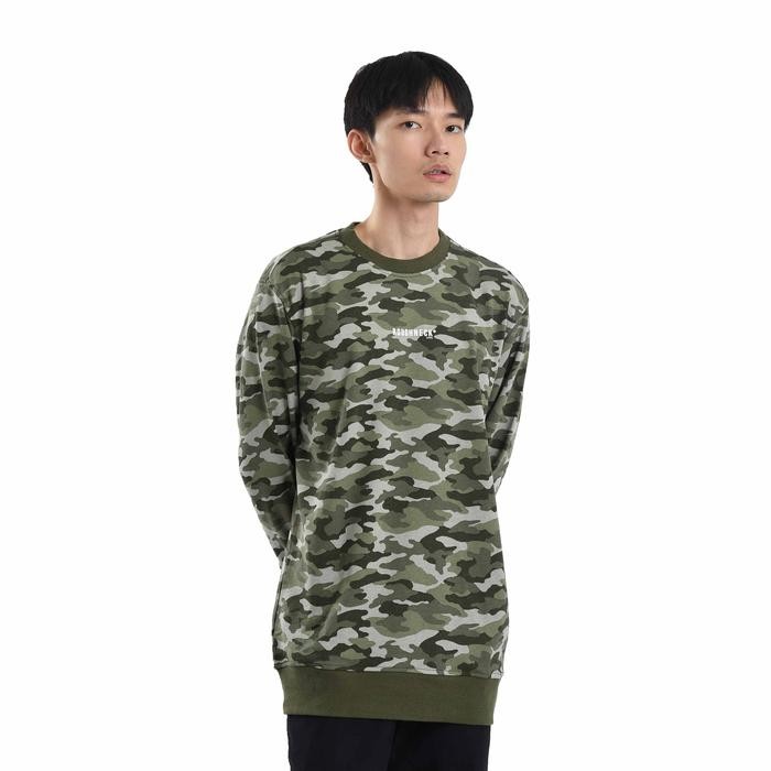 Roughneck SS269 Olive Camo Mini Sig White Crewneck terlaris