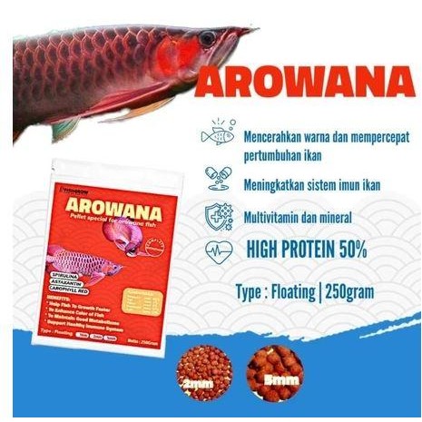 SALE PELET PAKAN IKAN ARWANA SUPER RED GOLDEN RED