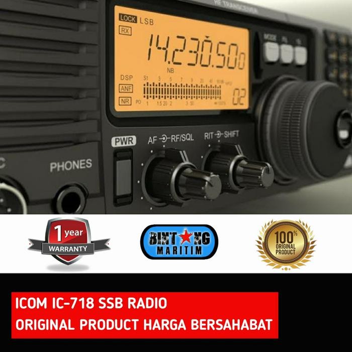 Radio Ssb Icom Ic-718 Ic718 Hf Transceiver Original Garansi