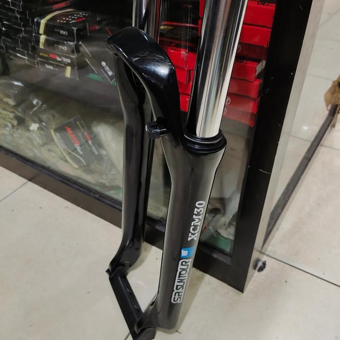 FORK SUSPENSI SEPEDA MTB UKURAN 27.5 MERK SUNTOUR XCM30 TRAVEL 120
