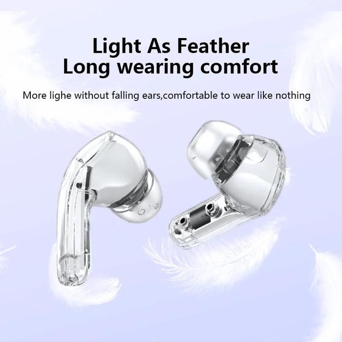 Headset Bluetooth Tws Voided New Air 39 Wireless Transparant