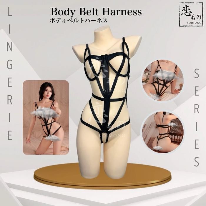 SEXY KOIMONO Body Belt Harness - Lingerie Leather Kulit Kostum Cosplay Baju Tidur Wanita