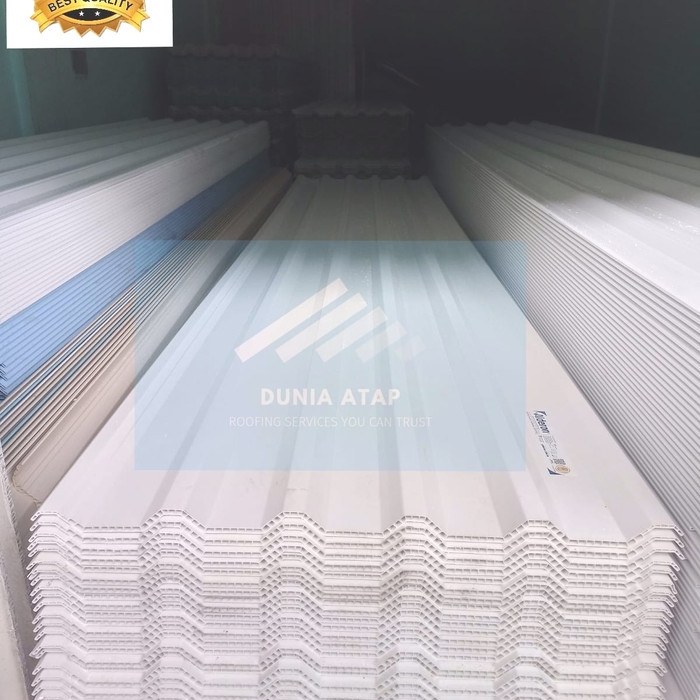 New Atap uPVC ALDERON R830 Panjang 6 Meter - Double Layer 10mm