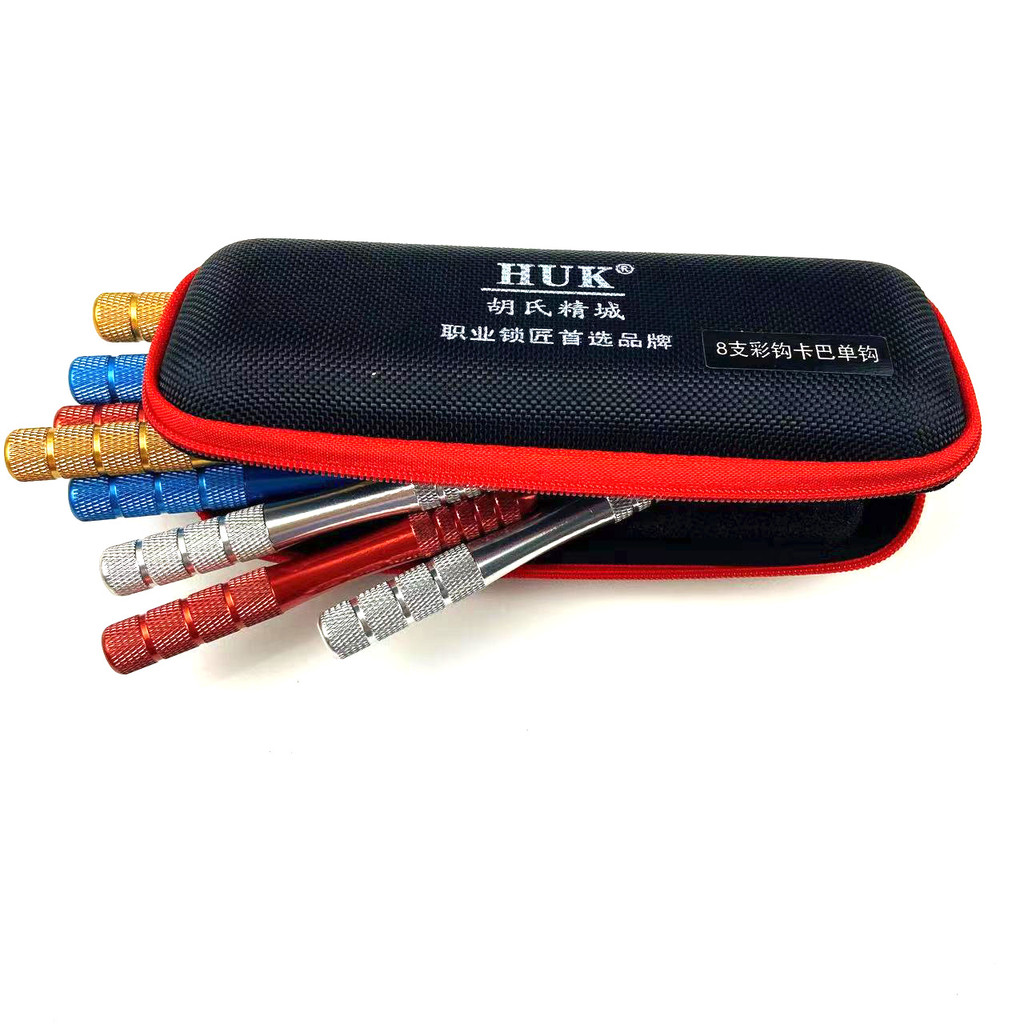 BEST SELLER HUK 8pcs Lock Pick Tools Set Durable Precision Crafted Lock Picking Set for Training And