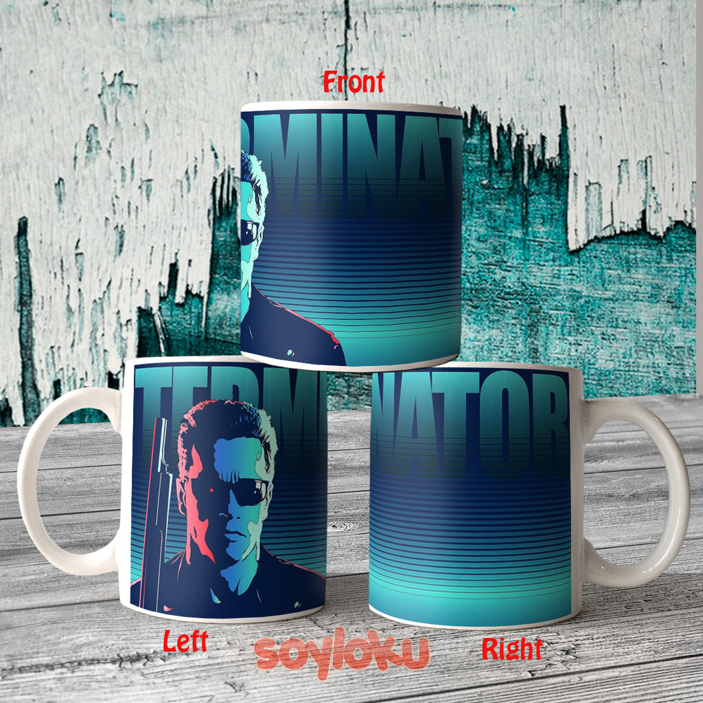 Terminator Vector Ceramic Mug Hadiah Gelas Minum
