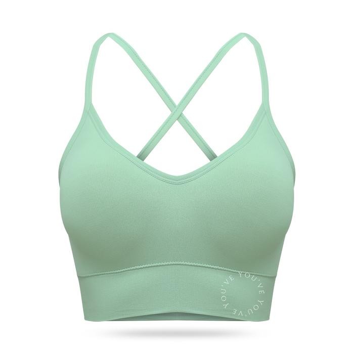 ohxi- YouVe (Youhave) Bh Sport Bra Wanita Sport Busa Tipis Bisa Dilepas Pasang 100109